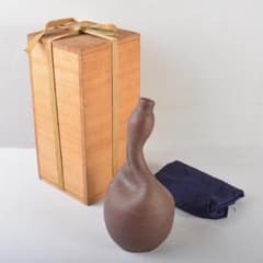 備前焼 古備前 江戸時代末期 鴨徳利 桂又三郎極め箱 V R5572