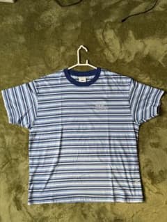 ANME ボーダー リンガーT ブルー 採寸有のサムネイル
