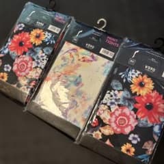 プリントタイツ 花柄 80デニール 3個セット M〜Lサイズ カラータイツのサムネイル