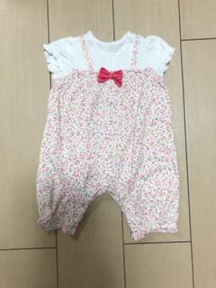 MIKIHOUSE 花柄ロンパース 70のサムネイル