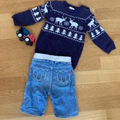 ニット　デニムセットのサムネイル