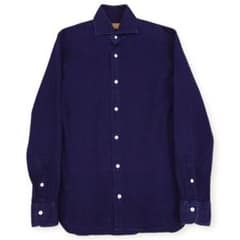 BARBA DANDY LIFE DENIM インディゴ染め ドレスシャツ 38 - メルカリ