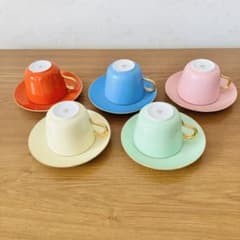 未使用(箱なし)大倉陶園 色蒔き 5客セットのサムネイル