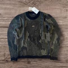 DIESEL 編み込みニットセーター 迷彩柄 サイズL 定価36000円 - メルカリ