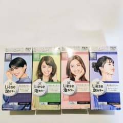 4種種　花王 リーゼ 泡カラー プロヴァンスロゼ　アッシュ 黒髪用　ヘアカラー 4種 花王 リーゼ 泡カラー プロヴァンスロゼ アッシュ 黒髪用 ヘア
