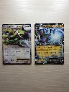 た*く様 ポケモンカード トルネロス EX ボルトロスセット　SR２枚　レア２枚 2枚セット】ボルトロスEX ＆ トルネロスEX - メルカリ