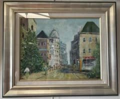 ホ*２様 油彩、絵画6号、佐伯祐三 筆「巴里」、土方定一 鑑、 ホ*2様 油彩、絵画6号、佐伯祐三 筆「巴里」、土方定一 鑑、 - メルカリ