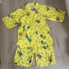甚平　ミニオン　110 イエロー　キッズ　男の子のサムネイル