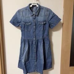 GAP デニムワンピース 半袖　140〜150のサムネイル
