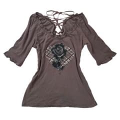 rose mocha brown t-shirt ໒ྀི. ݁₊のサムネイル
