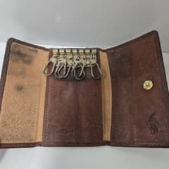 Ralph Lauren レザーキーケース ブラウン - メルカリ