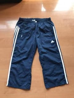 adidas 5分丈 パンツ ネイビー M 美品 ヨガ マラソン スポーツのサムネイル