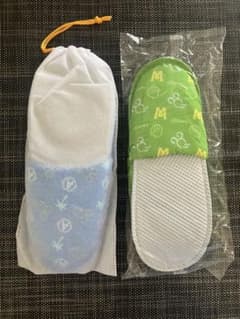 Disney ディズニー ルームシューズ 子供用スリッパ 2足セットのサムネイル