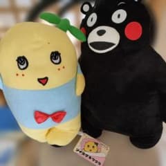 사이 좋은 후나시 & 곰 봉제 인형 리틀 마스코트 인형 장난감 베개