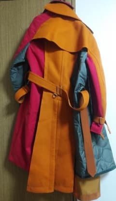 sacai サカイ 異素材ドッキング 再構築コート - メルカリ