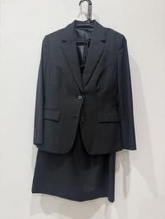 美品 P.S.FA MARZOTTO 春夏 スーツ 黒 11AR イタリア生地のサムネイル