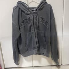 Alfred Alex ジップアップパーカー グレー M 秋服　冬服のサムネイル