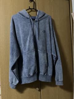 [CLEL) ヘビーウェイト ロゴ刺繍フルジップパーカー　クレイルのサムネイル