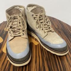 ユ*ン様 UNDERCOVER 97AW leaf期 ペイント ブーツ 【アンダ - メルカリ