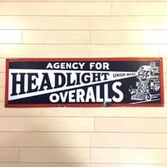 【ヘッドライト　HEADLIGHT】ビンテージ看板　1930年代 m85573602955_1.jpg?1703138814