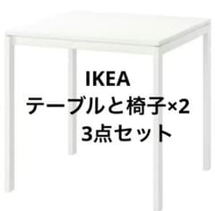 IKEA ダイニングテーブル ホワイト 正方形 - メルカリ