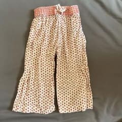 ZARA ベビー パンツ 92cm 花柄 ギンガムチェックのサムネイル