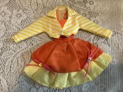 ジェニーフレンド、ジュディのお洋服セット黄色ストライプボレロとフレアースカート