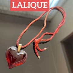 LALIQUE Necklace ラリックネックレス ハート Heart 訳あり - メルカリ