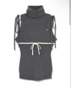 ANDMARY Adele ribbon tank gray - メルカリ