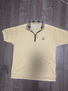90s OLD BURBERRY ポロシャツ ベージュのサムネイル