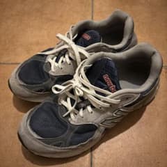 New Balance 990 ネイビー/グレー スニーカーのサムネイル