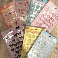 史*翔様 サンリオキャラクターシール 7パックセット ボンボンドロップシールのサムネイル