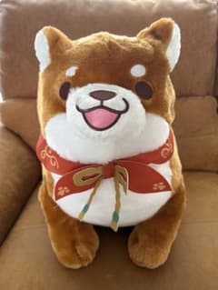 【美品】忠犬もちしば10周年ででーんと超BIGぬいぐるみ