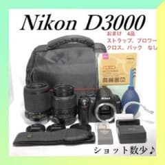 Nikon D3000 デジタル一眼レフカメラ スマホ転送 ✨Nikon D3000✨Wレンズ✨ショット数3839✨スマホ転送✨一眼レフ