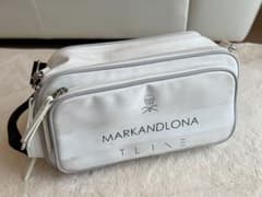 MARK&LONA T-LINE ショルダーポーチ ホワイト - メルカリ