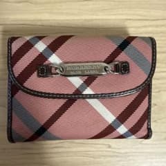 BURBERRY BLUE LABEL 二つ折り財布 ピンク ノバチェック - メルカリ