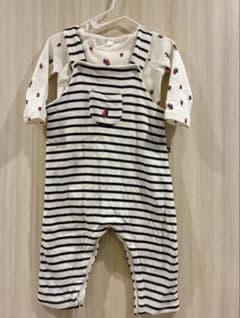 PETIT BATEAU ロンパース サロペット セット
