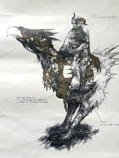 吉田明彦 グリフィン騎士 ポスター 2003 - メルカリ