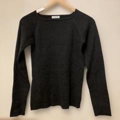 FREAK'S STORE 黒 リブ編み 長袖ニットのサムネイル
