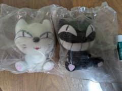 旧クロネコヤマトの宅急便マスコット　ねこのキャラクター　シロネコ、クロネコセットのサムネイル