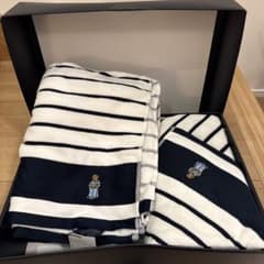 Ralph Lauren ストライプタオルケット 100×140cm 新品タグ付 Ralph Lauren ストライプタオルケット 100x140cm - メルカリ
