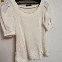 カットソー　レース　パフスリーブのサムネイル
