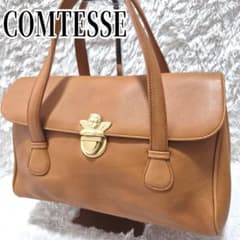 COMTESSE 皇室御用達 エンジェル ゴールド金具 レザー ハンドバッグ COMTESSE 皇室御用達 エンジェル ゴールド金具 レザー ハンドバッグ