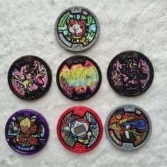 妖怪ウォッチ　妖怪メダル　7枚セット　まとめ売りのサムネイル
