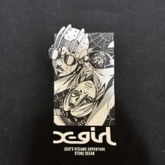 X-girl ×ジョジョ6部ストーンオーシャン 徐倫 Tシャツ 黒 Lのサムネイル