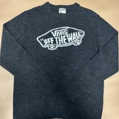 VANS ニット セーター 長袖 チャコールグレーのサムネイル