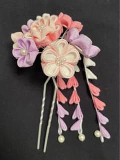 七五三 髪飾り つまみ細工 絞彩苑種田 正絹 - メルカリ