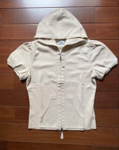 美品】フォクシー♡半袖ニットパーカー38 - メルカリ