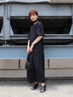 【試着のみ】HARE ボリュームスリーブティアードワンピ-スのサムネイル