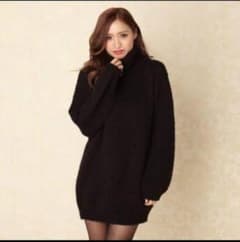 rienda ボリュームネック ニットワンピのサムネイル